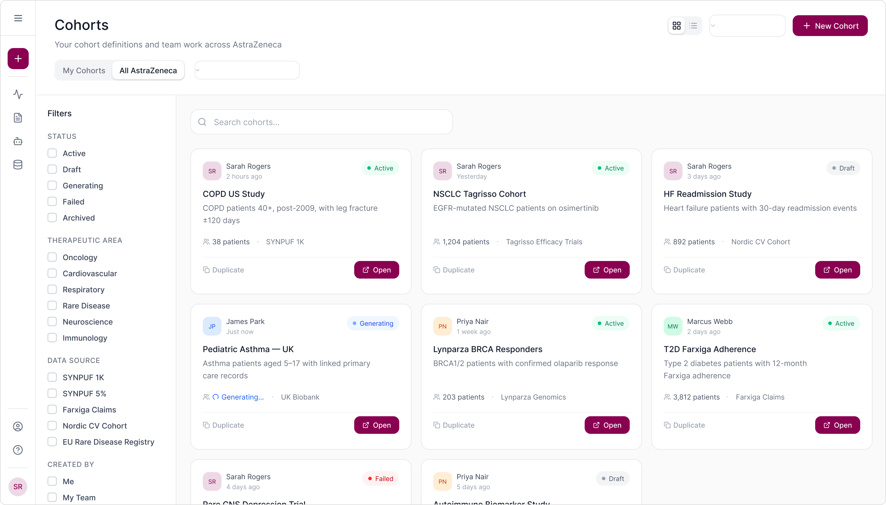 Clinical Trial Design Platform, AstraZeneca — screen 16